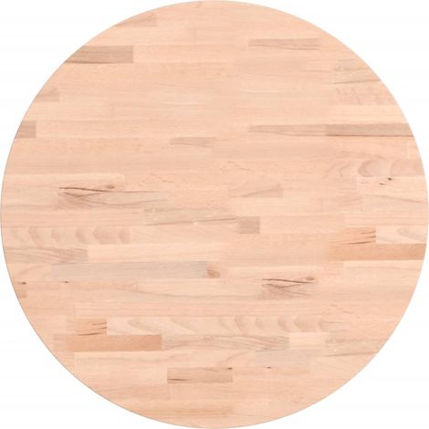 Dessus de table Dessus de bureau Plateau de table Ø50x4 cm rond bois massif de hêtre