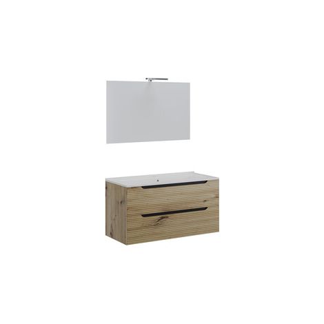 MOBILE BAGNO COMFORT 2C DOGATO 100 ROVERE ORO