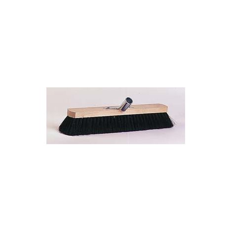 Brück Saalbesen, reines Roßhaar, Breite 50 cm, mit Metallhalter, Holz