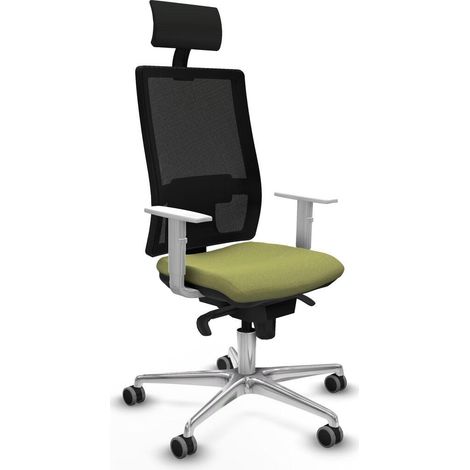 Piqueras-y-crespo Horna chaise de bureau noire confortable (1/3)
