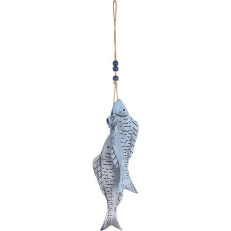 Mehrfarbiger Fisch als Deko-Hängedekoration, maritime Wanddekoration, ideal für Zuhause und Büro