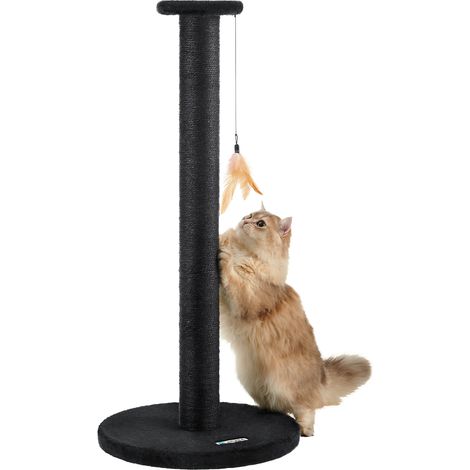 ACAZA - Arbre à Chat - Arbre à Chat pour Grands Chats - Arbre à Chat - 90 cm - Noir (1/5)