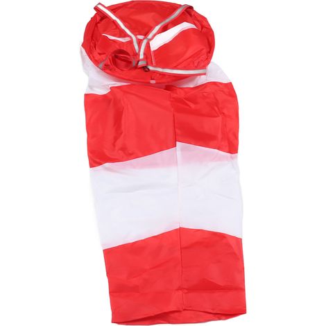Manche à air légère et résistante en polyester pour mesurer direction du vent, sac pour extérieur, ferme et industrie, rouge fluo, 100 cm (1/5)