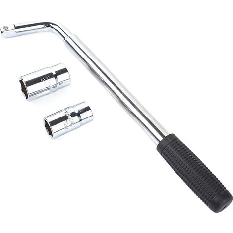 Clé à Douille pour Roue de Voiture - Poignée Extensible - Tailles de Douilles : 17 mm, 19 mm, 21 mm, 23 mm - Compatible avec Tous Les véhicules Standard (1/5)