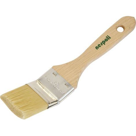 Nespoli FillPro Eckenpinsel kurzer Holzstiel, 50 mm Malerpinsel