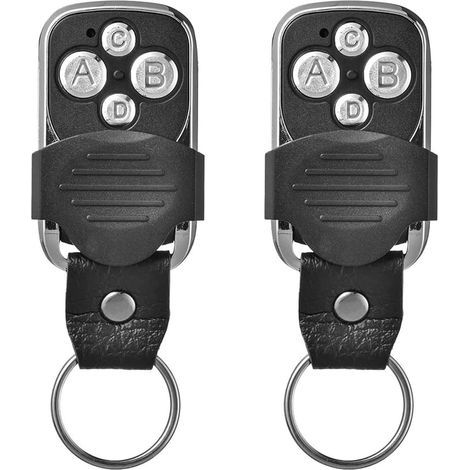 Télecommande, éLectrique à Distance, pour Porte de Garage Télécommande Universelle 270-433.92MHz avec 4 Boutons Dupliquées(2 pcs) (1/5)