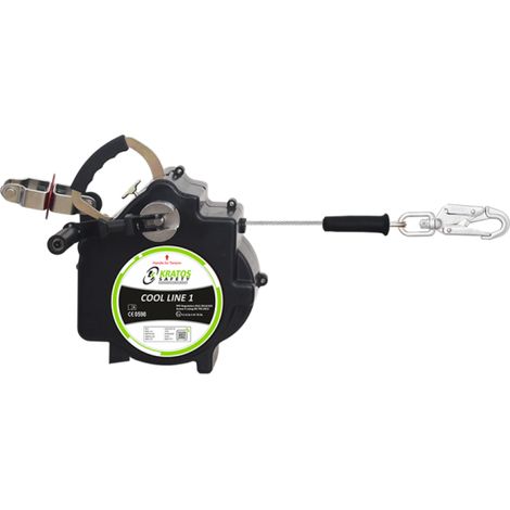 Línea de vida de cable retráctil horizontal temporal, longitud máxima de 18 m COOL LINE 1 KRATOS SAFETY