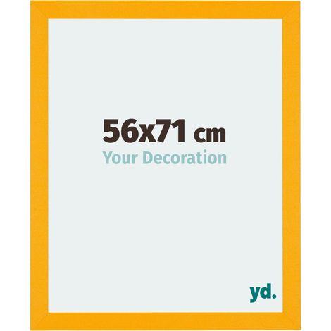 yd. - Cadre photo 56x71 - Jaune - MDF - Mura