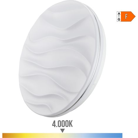 Aplique super led de superficie modelo desert 24 w 4000 k 2490 lm ø38 x 7 cm (1/3)