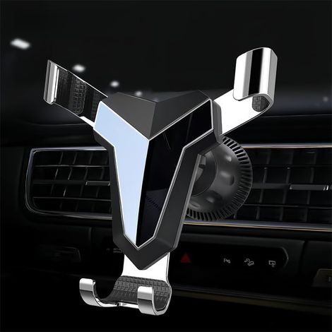 Support de téléphone de Voiture pour Votre Voiture, Support de téléphone Portable pour Grille d'aération avec Crochet en métal, Accessoires de Voiture pour Homme et Femme, Support Universel Rotatif à (1/5)