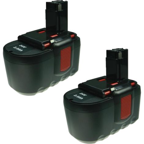 2x Hochleistungs Werkzeug Ni-MH Akku 24V 2000mAh für BOSCH GSR24 VE2 PSB24 VE2 GSR 24 VE2 PSB 24 VE2 GBH 24V Professional GBH 24VF GSH 24V GBH24V GBH24VF GSH24V GBH 24 V GBH-24V GBH 24 VF GSH 24 V (1/3)