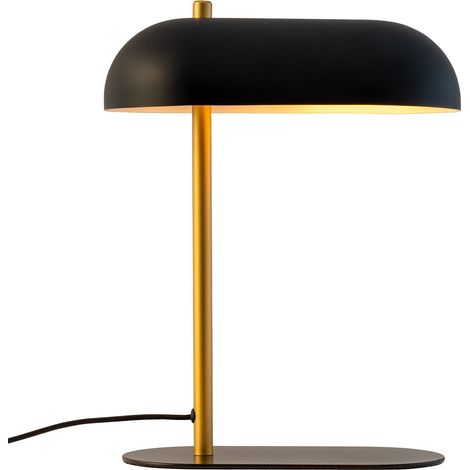Lampada da tavolo dyberg larsen Arch nero 35,5 cm metallo ottone