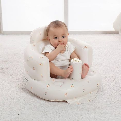 Canapé pour bébés et tout-petits - Siège de sol gonflable Chaise de salle de bain et siège enfant pliable Siège enfant Convient pour s'asseoir à partir de 3 mois (1/5)