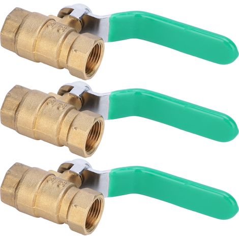3/8-Zoll-Kugelhahn aus Messing, doppelt korrosionsbeständig, Innengewinde, Wasserrohr-Kugelhahn (1/5)