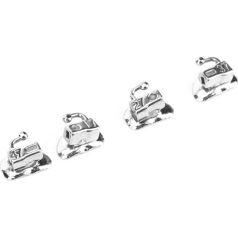 Lot de 2 tubes buccaux orthodontiques dentaires à coller, outils de soins dentaires, matériel médical, Roth deuxième molaire (1/5)