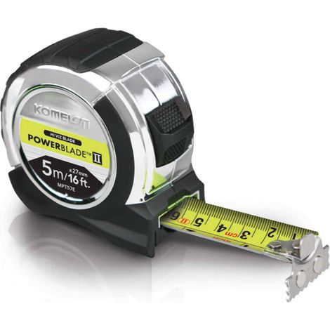 Komelon 5m 16ft PowerBlade Tape Measure MPT57E Magnetic Hi-Viz Blade KOMMPT516E