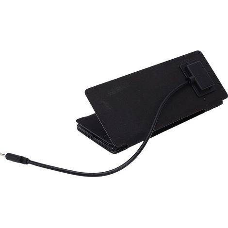 Panneau Solaire Portable 20W Ultra Fin ETFE 4 Panneaux Monocristallin pour Chargement USB Type-C - Kit d'Énergie de Survie en Plein Nature (141g)