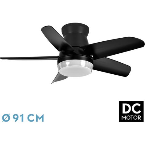 Ventilatore DC Neutron 24W Nero 5 Pale