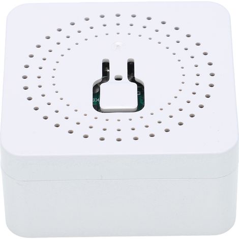 Interrupteur Connecté Mini WiFi - Commande Vocale et Application, Intégrable Tuya, 16A 100-240V, Blanc (1/5)