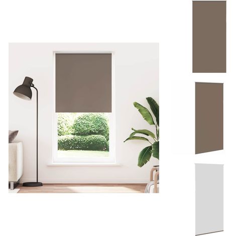 Store enrouleur occultant café 110x210cm largeur du tissu - Store Enrouleur - Stores Enrouleurs - Store De Jour Et De Nuit - Store Occultant (1/5)