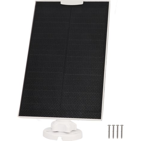 Panneau solaire 5V 5W étanche IP65 orientable 360° avec port USB pour caméra de surveillance extérieure, chargeur adaptable (1/5)