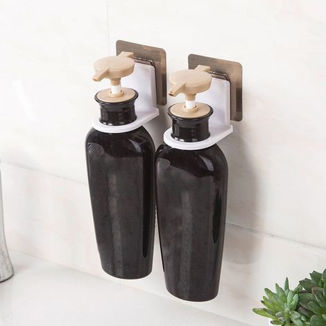 Support Mural À Ventouse - Porte-Flacons De Gel Douche Et Shampooing - Pour Salle De Bain Et Cabine De Douche - 1 Pièce (1/5)