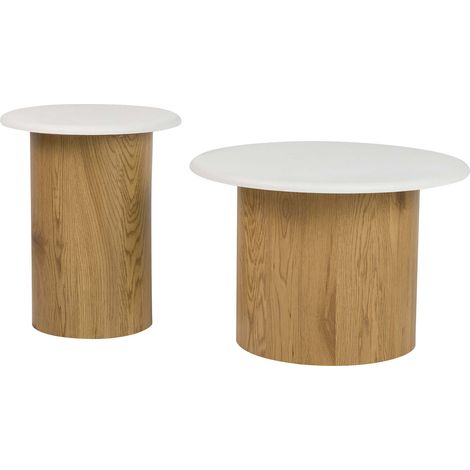 2er-Set MDF-Tische 60X60X41 40X40X48 cm (1/5)