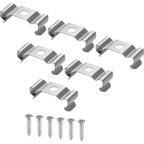 T5 Clips Console Suspente Fluorescent Tube Lumière Fixture Support Pinces avec Vis pour LED Ampoules Plafonnier Lampe Coffret de 20 (1/4)