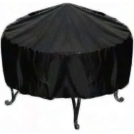 Housse Barbecue Rond, Protection Imperméable et Anti-UV pour Grill Extérieur, Couverture Résistante pour BBQ à Charbon, Housse de Jardin avec Corde de Serrage, Tailles Multiples (1/3)