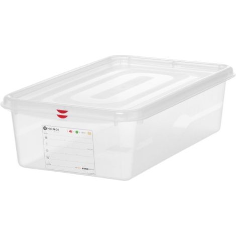 Bac gastronorme GN 1/1, polypropylène - Ref 873359 - 32x53xH15 cm - Hendi (1/2)
