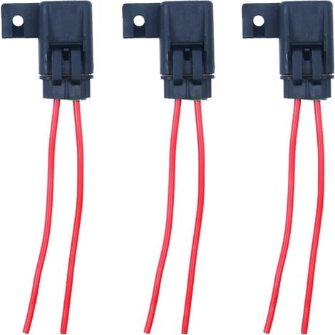 Lot de 3 porte-fusibles de type lame ATO/ATC avec couvercle 14 AWG 30 A (1/5)