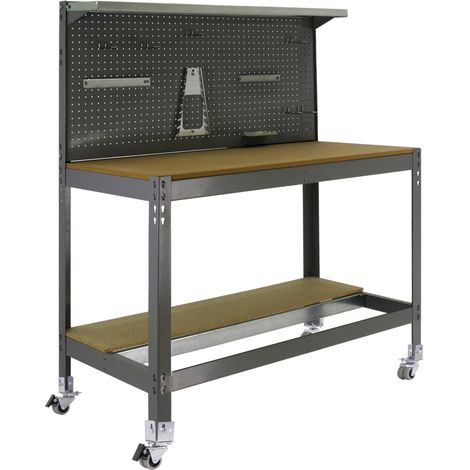 Simonrack SIMONWORK MOBILE BT3 établi mobile gris et bois (1/2)