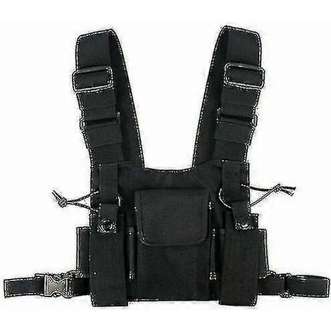 Harnais de poitrine pour radio portable, pochette pour émetteur-récepteur portable, étui pour radio bidirectionnelle (talkie-walkie) (1/5)