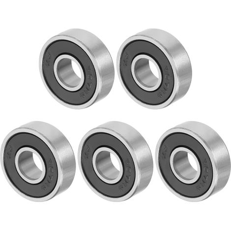 607-2RS 7x19x6mm Ball Bearings x 5PCS Chrome Steel for Machines and Tools, [Double Sealed] (1/5)