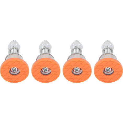 4 patins stabilisateurs en acier inoxydable et PVC antidérapants pour machine de découpe, support robuste et mise à niveau (1/5)