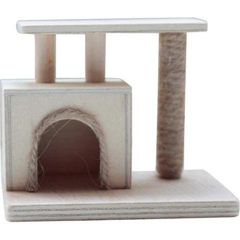 1:12 Mini Modern Baum Kratzbaum Miniaturen Möbel Puppenhaus Haustier Baum Kratzbaum (1/5)