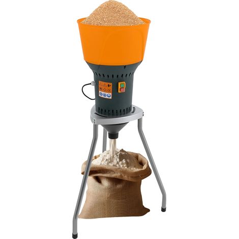 Moulin à grains électrique, puissance 1300W, tension 220V, capacité de l'entonnoir 13,7L, vitesse de rotation 19000RPM, dimensions 1,06m de hauteur (1/5)