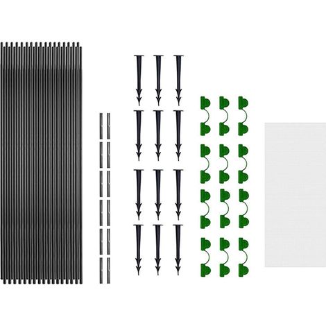 Tunnel De Serre - Couverture En Film PE - Arceaux Pour Lit Surélevé - Protection Contre Oiseaux Et Intempéries - 6 M (1/5)