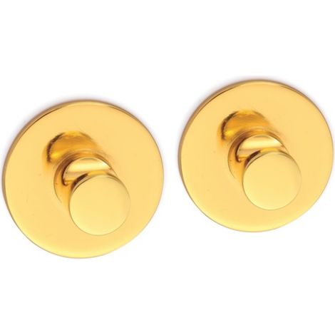 2 Ganchos de pared para toalla ELSIE Zinc bañado en oro Spirella (1/3)