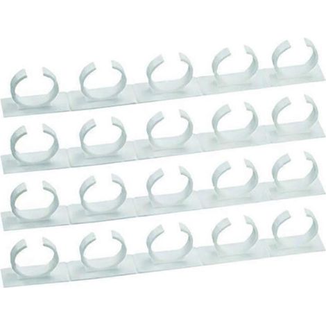 Lot de 4 supports muraux adhésifs pour pots à épices de cuisine, crochets de porte de placard, pinces de suspension pour pots à épices (1/5)