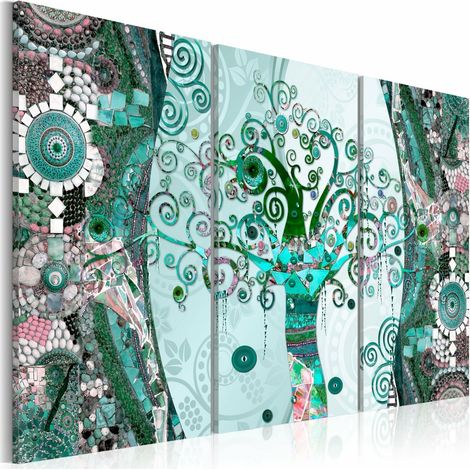 Tableau arbre émeraude - 120 x 80 cm