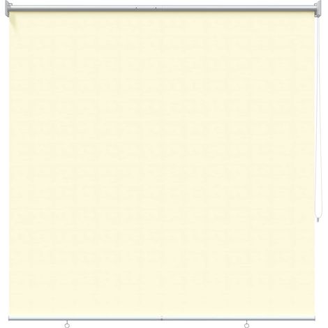 Estor enrollable protección UV Crema 100 x 230 cm Poliéster vidaXL