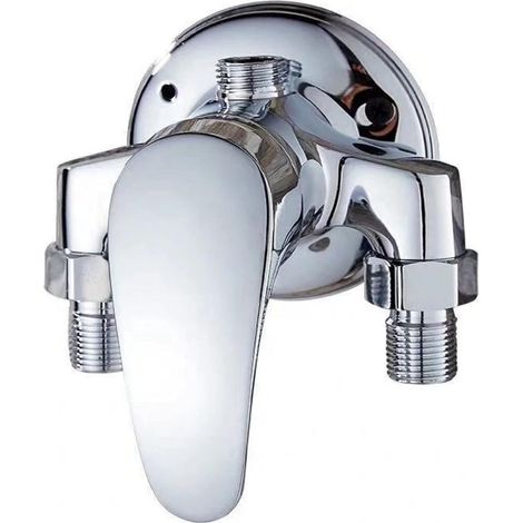 Mitigeur Douche Ensemble Robinet de Salle de Bain Chauffe-eau Solaire Mitigeur en Laiton Exposé d'eau Chaude et Froide G1/2 "interrupteur de Douche