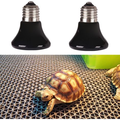 2 Stück Reptilien-Wärmelampe 7x7x6cm, Mini-Keramik-Wärmelampe für Haustiere, 220V 100W (1/5)