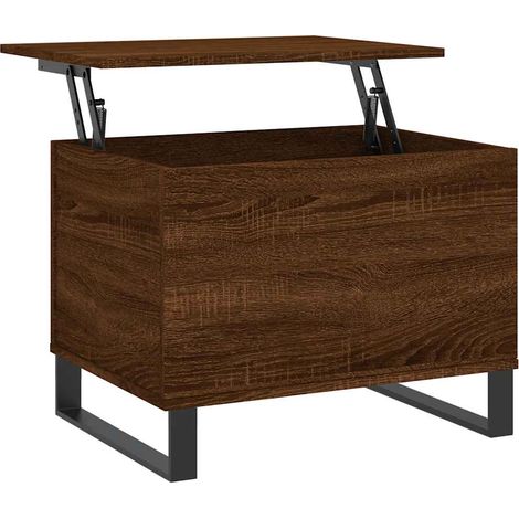 vidaXL Couchtisch Eiche braun 60x44,5x45 cm Holzwerkstoff