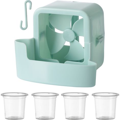 Floor fan accessories Electric ice cube rack with hooks Indoor/outdoor universal air cooler accessories, blue (1/4)