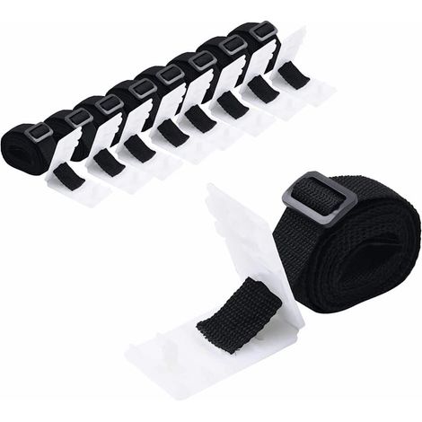 Universal-Befestigungsbänder für Pool-Aufroller 8 Stk. 1,8 m