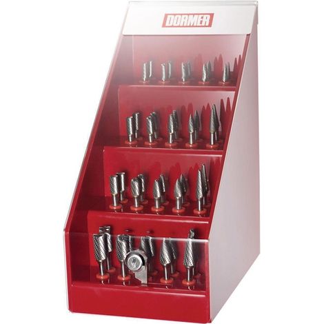 Set di punte per fresatrice n. 1, 40 pezzi, HM, rivestimento B/C/F/G/L, scatola rotonda