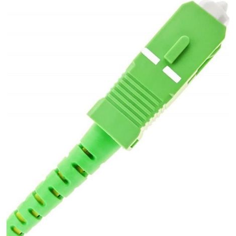 Câble Fibre Optique - SC/APC Simplex - Monomode 9/125 µm - 30 M - Gaine LSZH - Vert (1/4)