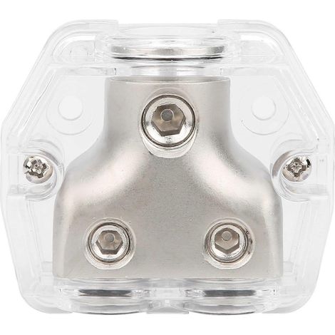 Kfz-Massekabel-Verteilerblock, Lautsprecher-Stromverteiler, negativ, 1x0GA Eingang, 2x4GA Ausgang, DB003